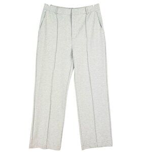 Halara Women's Regular Fit Gray Stretch Work Pants Size Large Straight Leg NWT